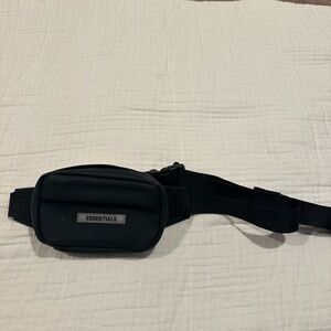 Essentials Black Belt Bag